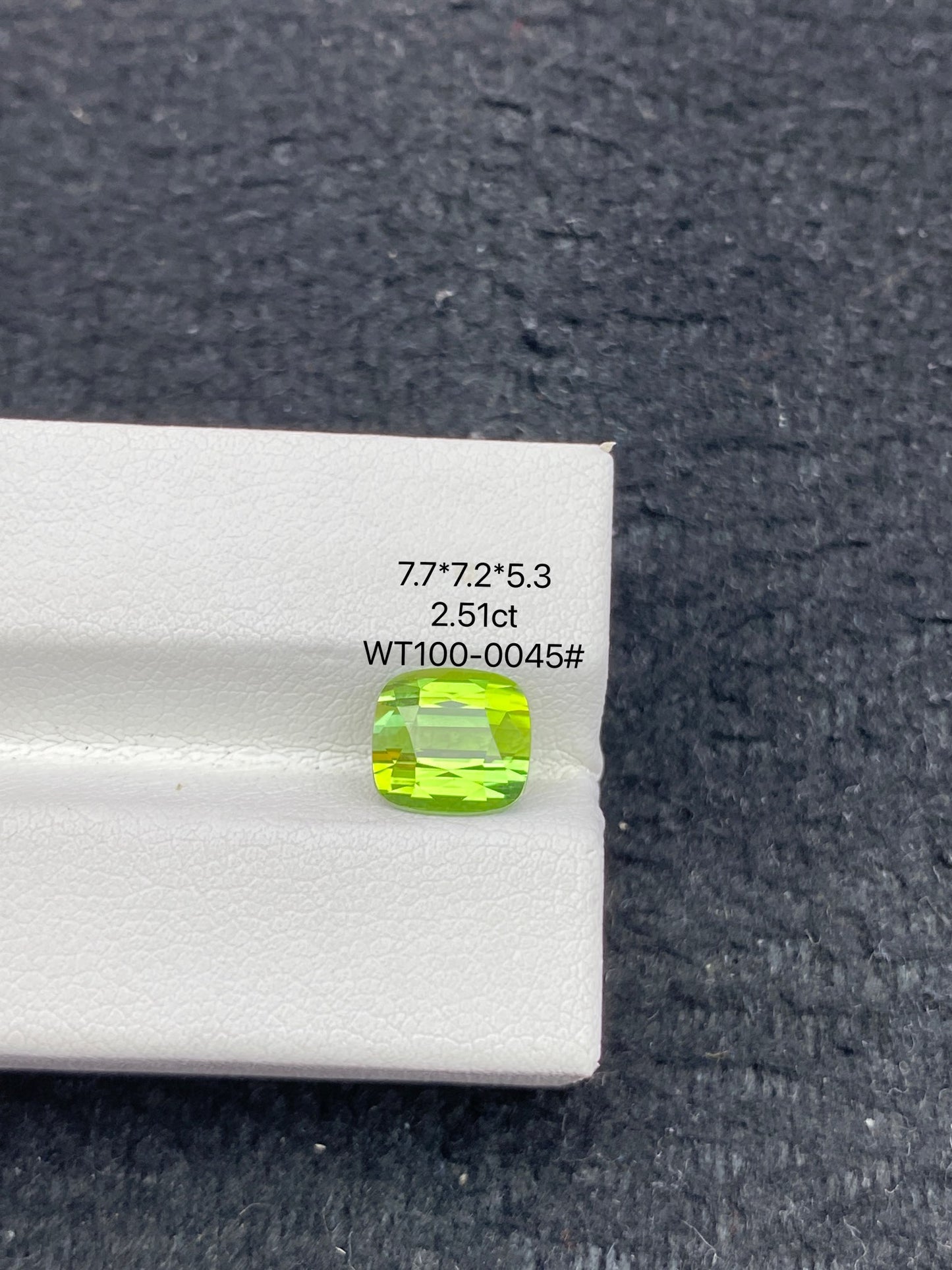 2.51CT NATURAL AFGHANISTAN YELLOW GREEN TOURMALINE STONE