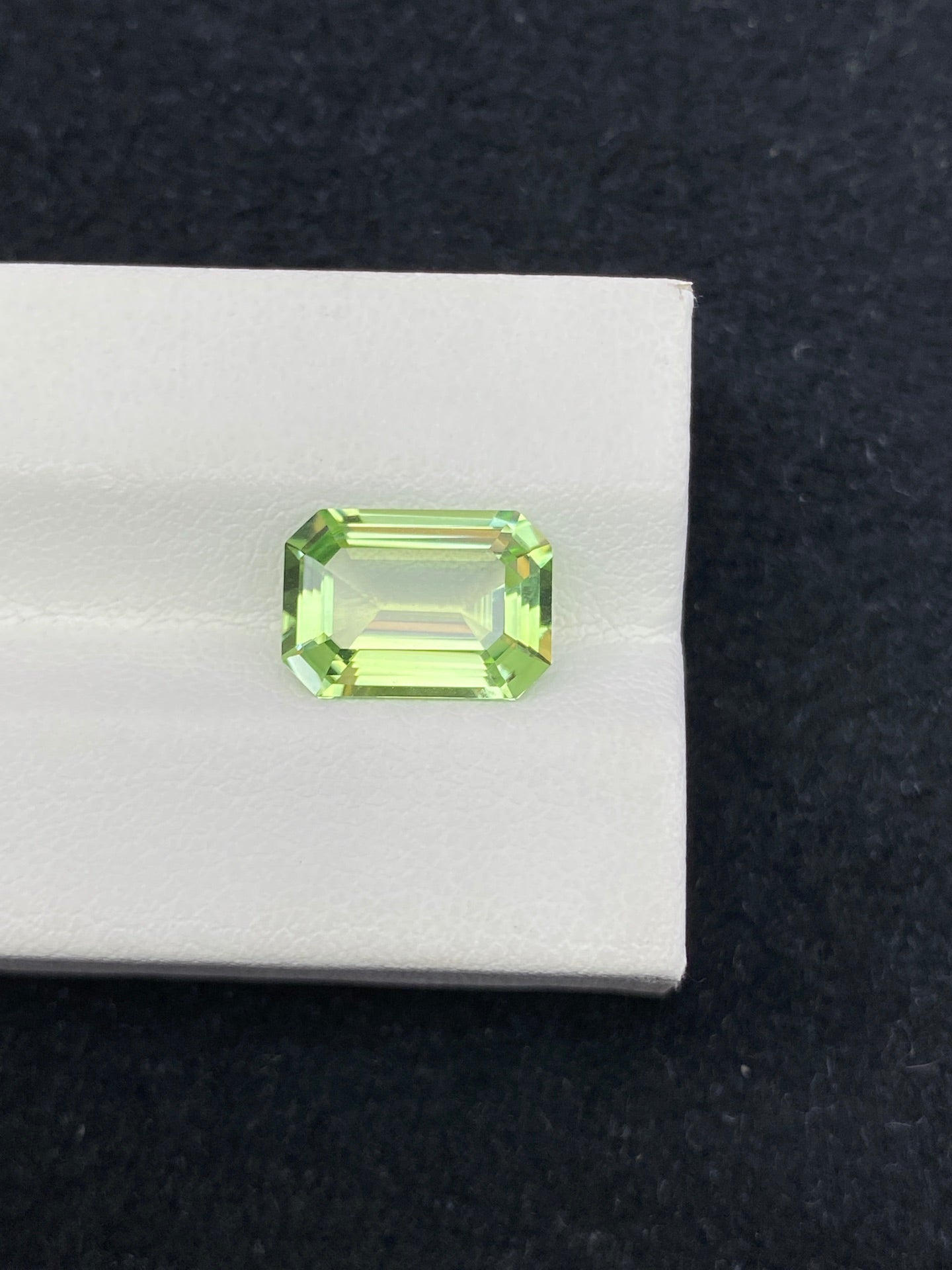 3.65CT NATURAL CONGO YELLOWISH GREEN TOURMALINE STONE