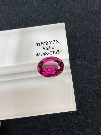 5.21CT NATURAL BRAZIL RED TOURMALINE STONE