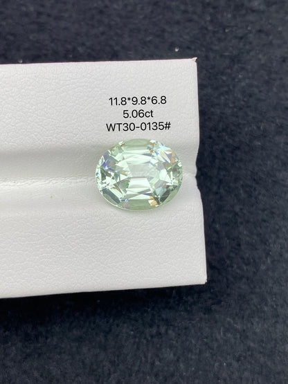 5.06CT NATURAL CONGO GREEN TOURMALINE STONE