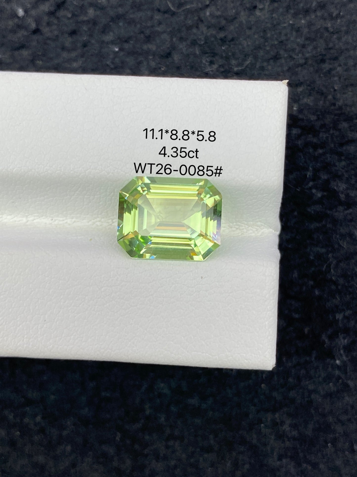 4.35CT NATURAL CONGO YELLOWISH GREEN TOURMALINE STONE