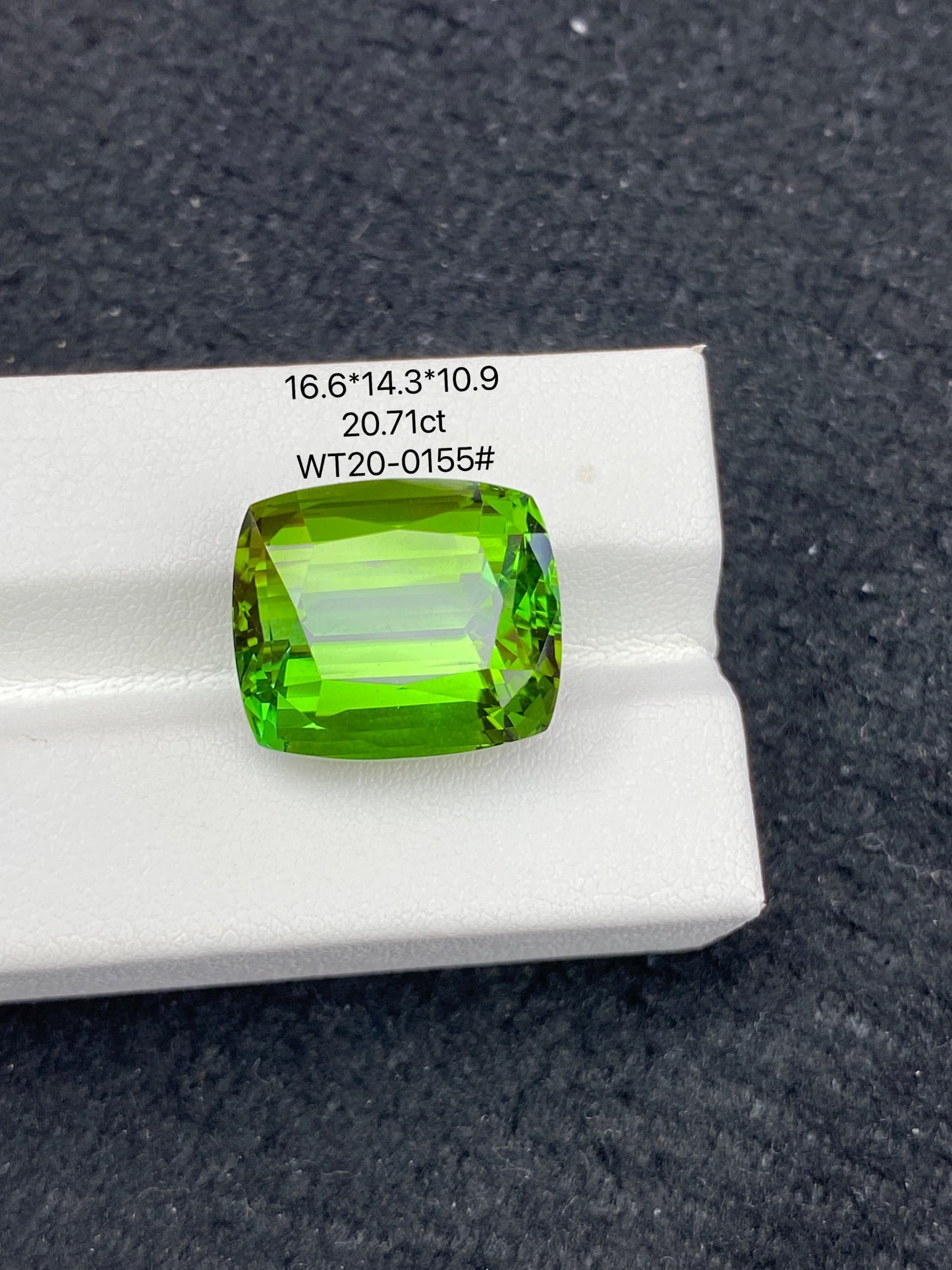 20.71CT NATURAL AFGHANISTAN YELLOWISH GREEN TOURMALINE STONE