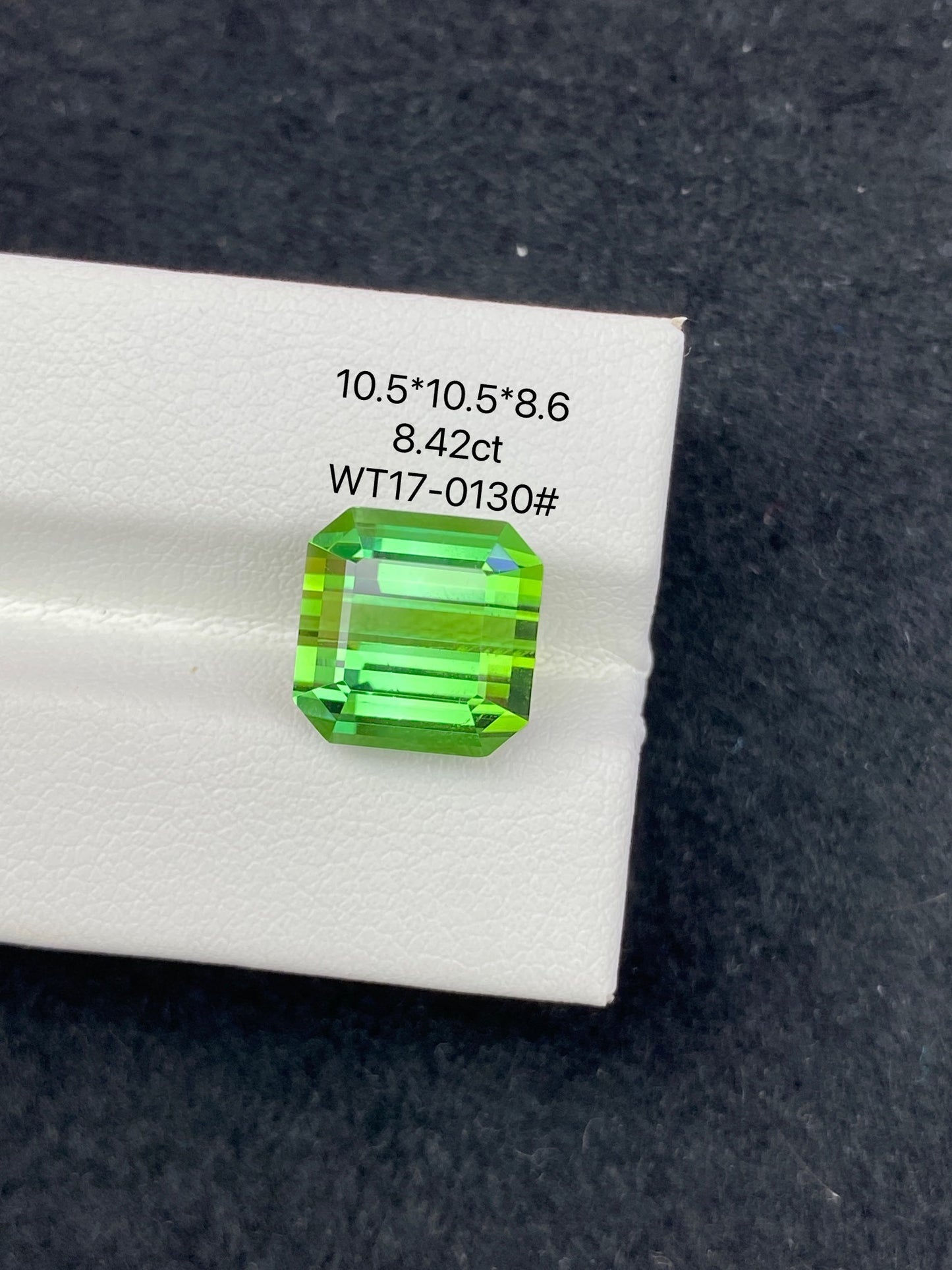 8.42CT NATURAL AFGHANISTAN YELLOWISH GREEN TOURMALINE STONE