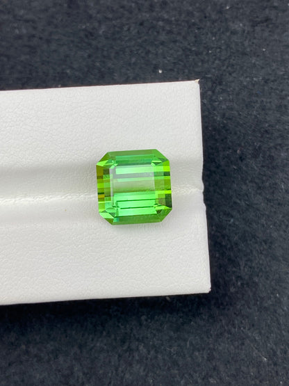 8.42CT NATURAL AFGHANISTAN YELLOWISH GREEN TOURMALINE STONE