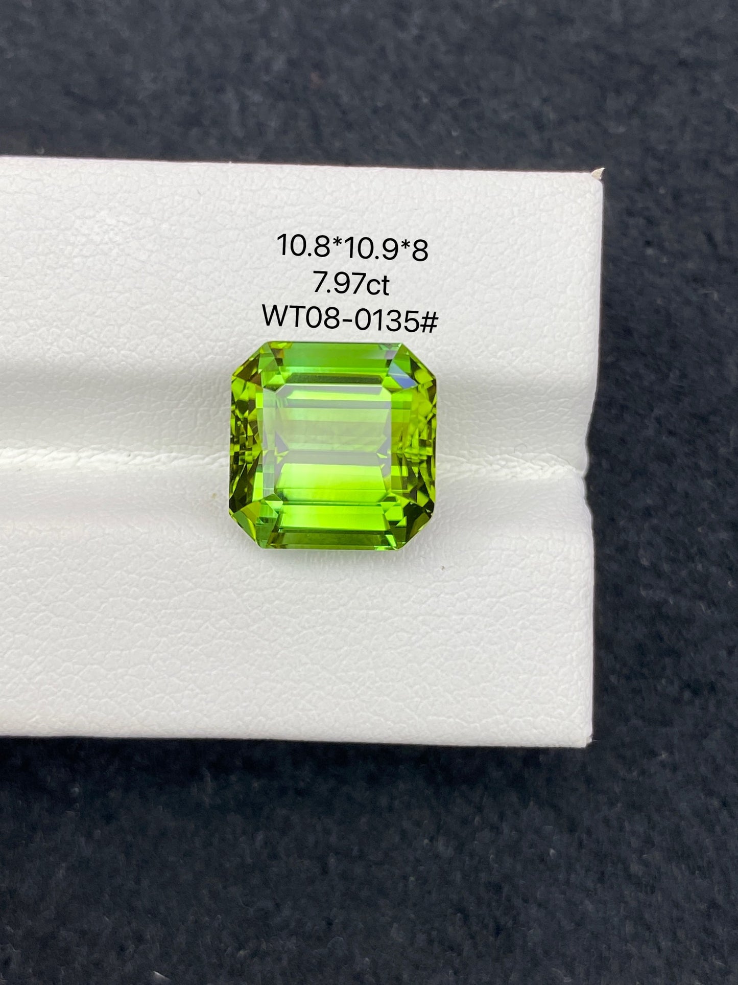 7.97CT NATURAL CONGO YELLOWISH GREEN TOURMALINE STONE