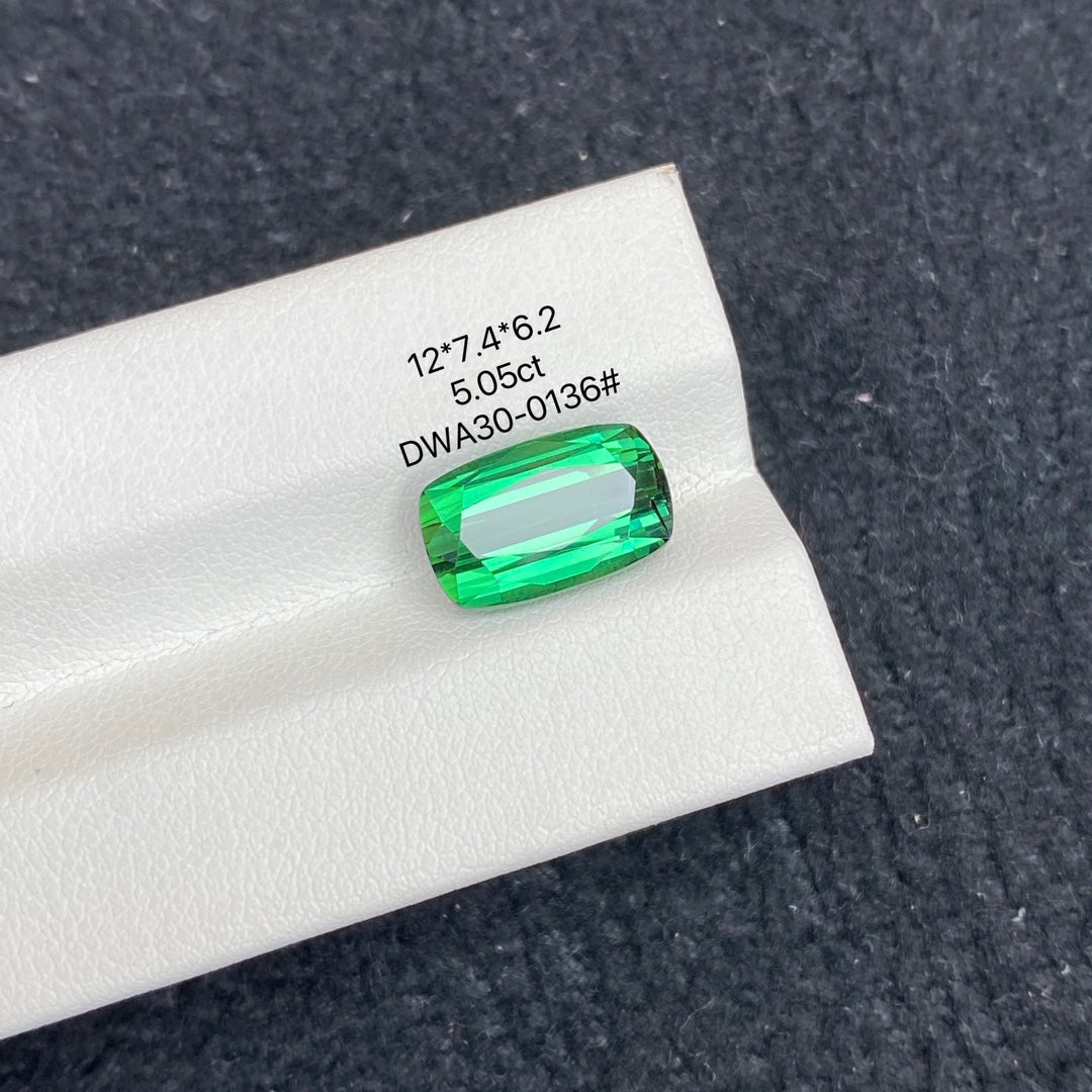 5.05CT NATURAL AFGHANISTAN GREEN TOURMALINE STONE