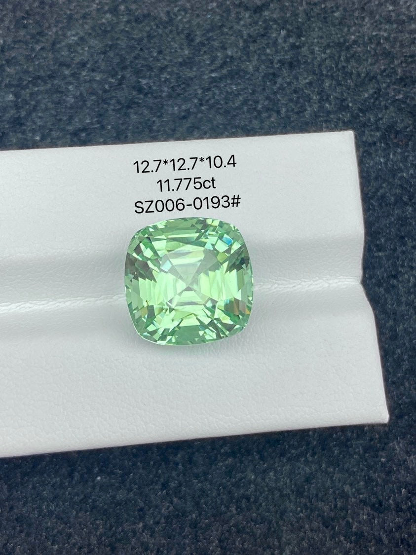 11.775CT NATURAL AFGHANISTAN MINT GREEN TOURMALINE STONE