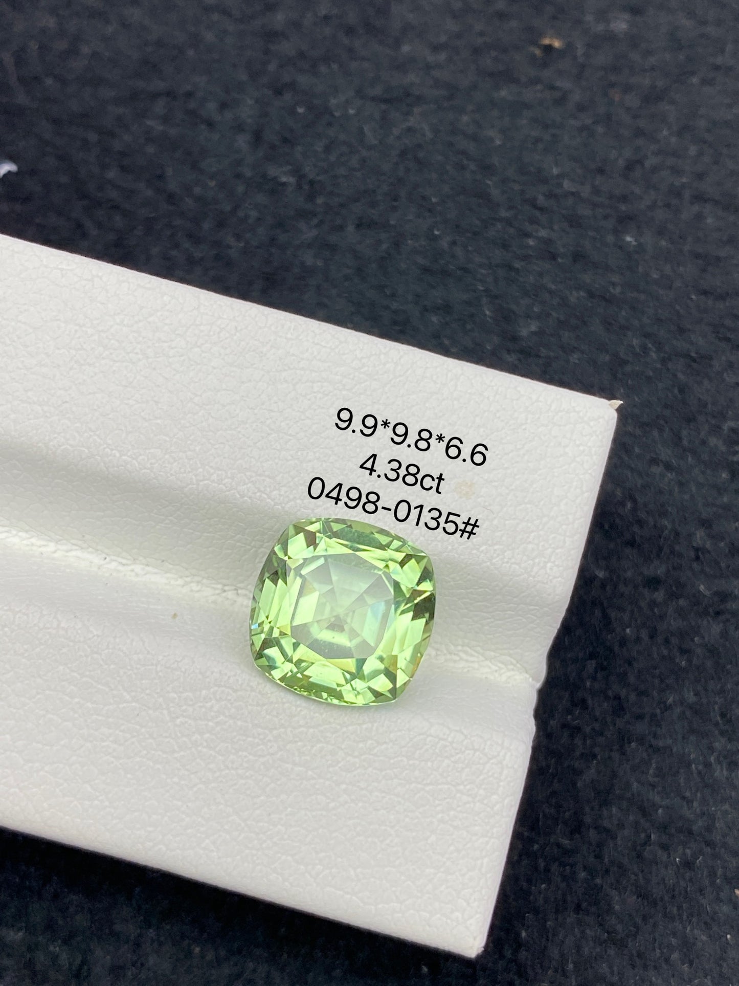 4.38CT NATURAL CONGO YELLOWISH GREEN TOURMALINE STONE