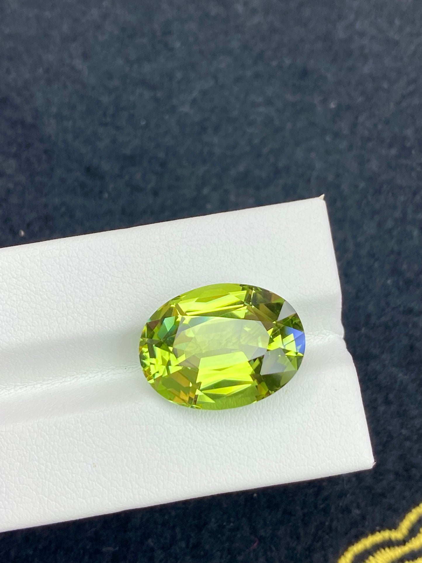 14.245CT NATURAL CONGO YELLOW GREEN TOURMALINE STONE