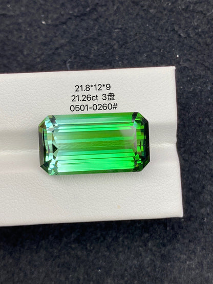 21.26CT NATURAL AFGHANISTAN GREEN TOURMALINE STONE