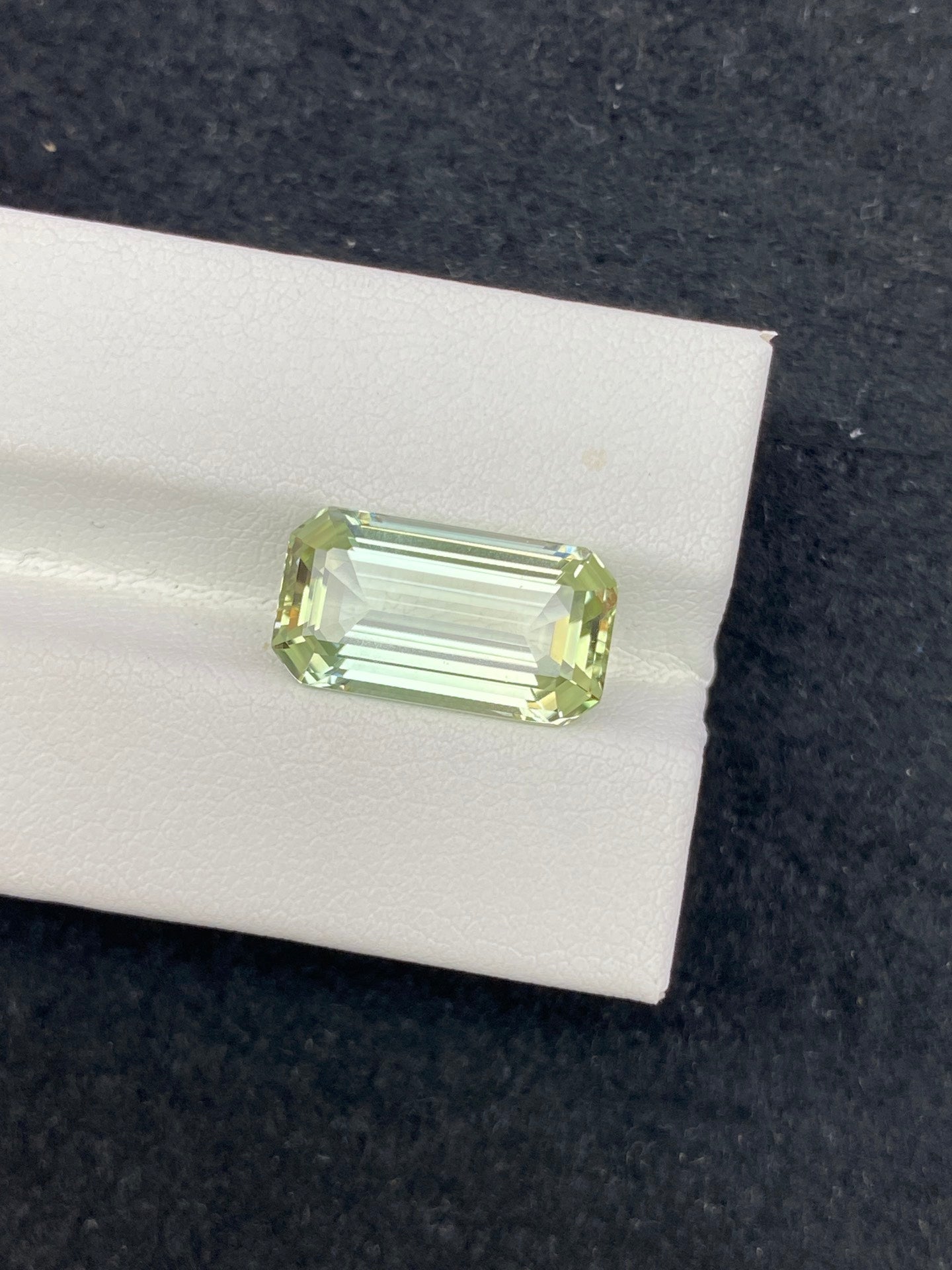 6.92CT NATURAL CONGO YELLOW GREEN TOURMALINE STONE