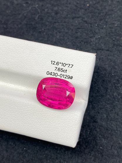 7.65CT NATURAL BRAZIL RUBELLITE TOURMALINE STONE