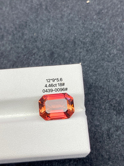 4.46CT NATURALCONGO ORANGE RED TOURMALINE STONE