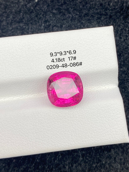 4.18CT NATURAL BRAZIL RUBELLITE TOURMALINE STONE