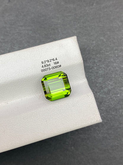 4.83CT NATURAL CONGO YELLOWISH GREEN TOURMALINE STONE