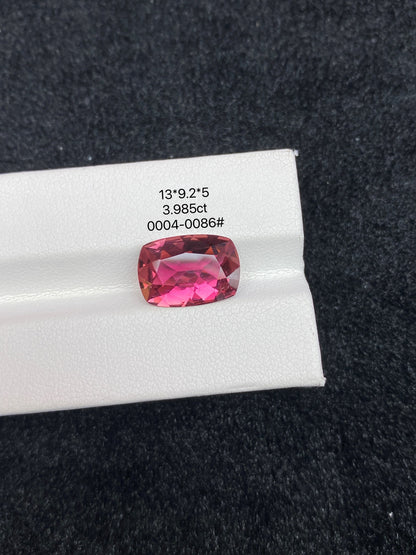 3.985CT NATURAL CONGO RED TOURMALINE STONE