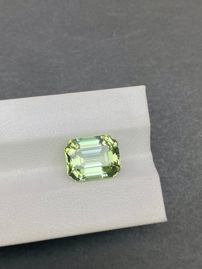 6.105CT NATURAL CONGO YELLOW GREEN TOURMALINE STONE