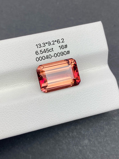 6.545CT NATURAL CONGO ORANGE TOURMALINE STONE