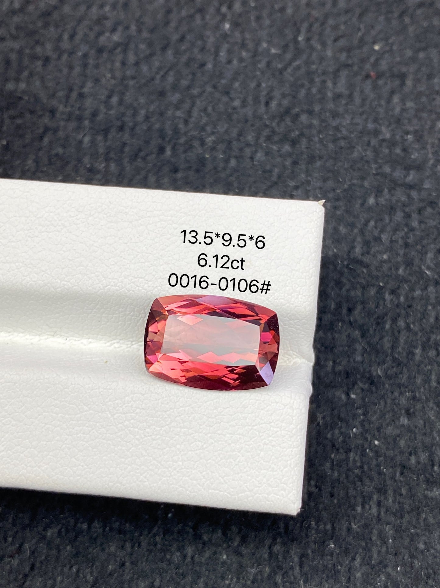 6.12CT NATURAL CONGO RED TOURMALINE STONE