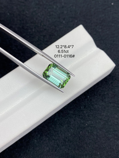 6.51CT NATURAL CONGO GREEN TOURMALINE STONE