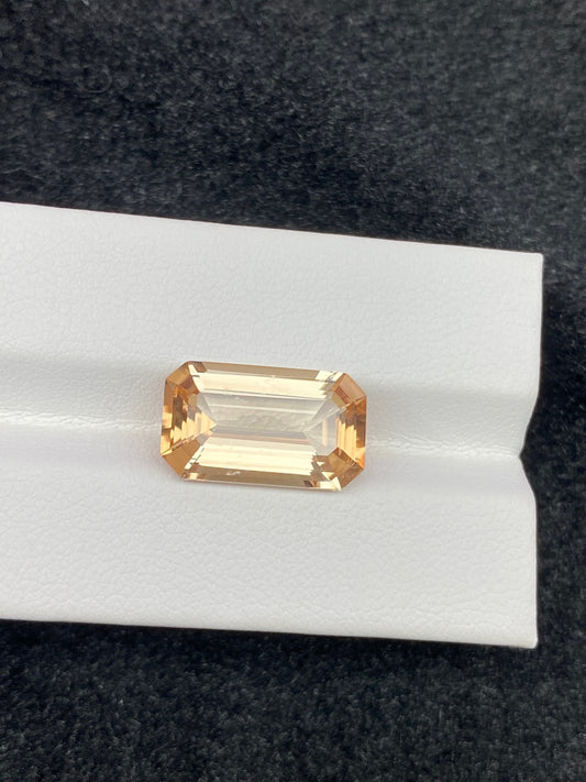 6.36CT NATURAL CONGO YELLOW TOURMALINE STONE