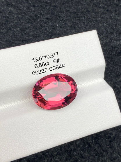 6.55CT NATURAL CONGO RED TOURMALINE STONE