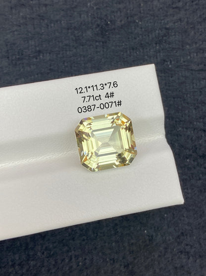 7.71CT NATURAL CONGO YELLOW TOURMALINE STONE