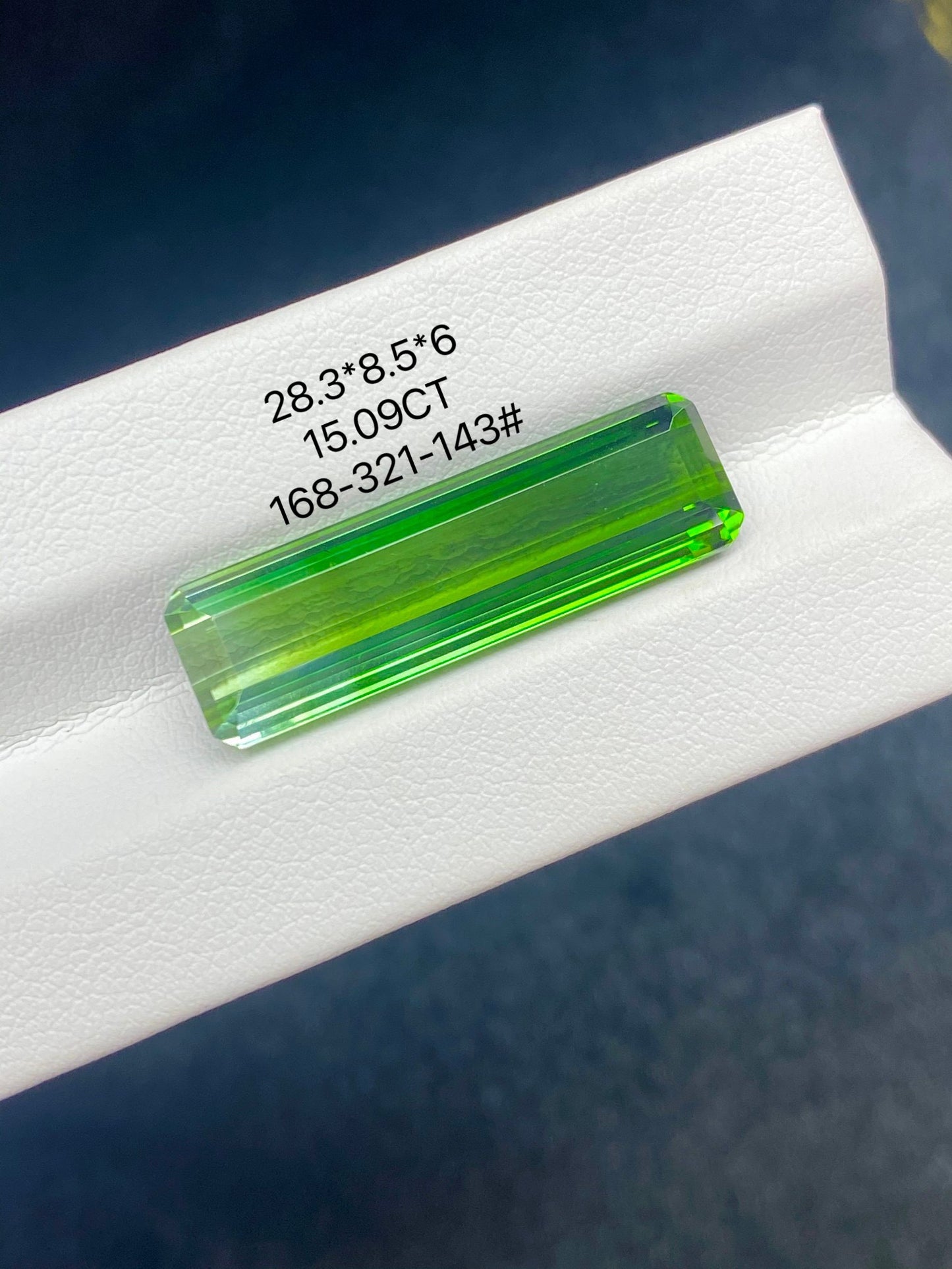 15.09CT NATURAL AFGHANISTAN GREEN TOURMALINE STONE