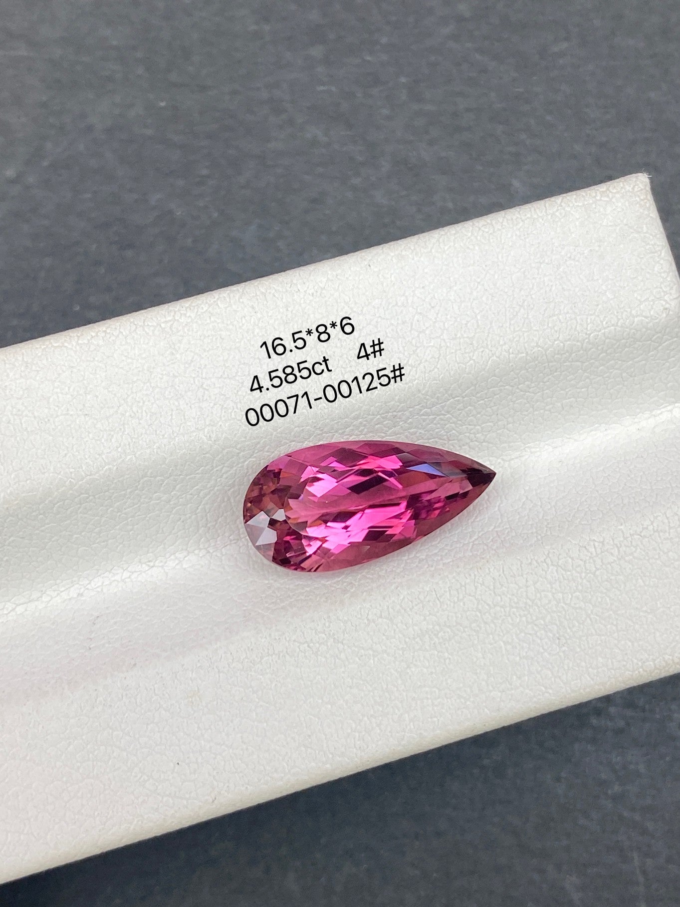 4.585CT NATURAL CONGO RED TOURMALINE STONE