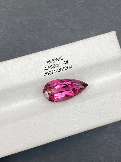 4.585CT NATURAL CONGO RED TOURMALINE STONE