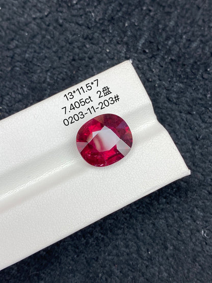 7.405CT NATURAL BRAZIL RUBELLITE TOURMALINE STONE