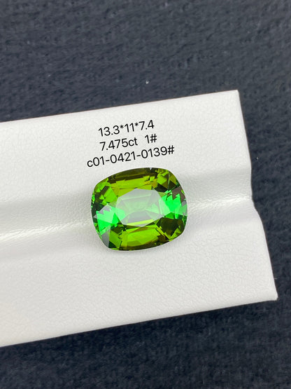 7.475CT NATURAL CONGO GREEN TOURMALINE STONE