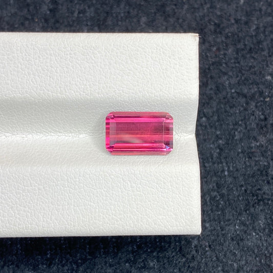 2.845CT NATURAL BRAZIL RED COLOR TOURMALINE GEMSTONE STONE