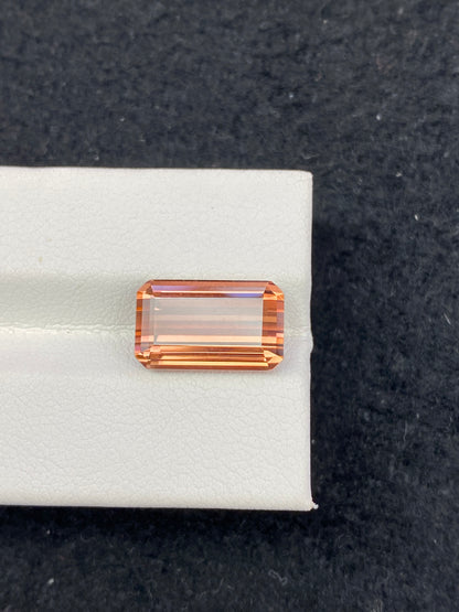 5.965CT NATURAL BRAZIL ORANGE COLOR TOURMALINE GEMSTONE STONE