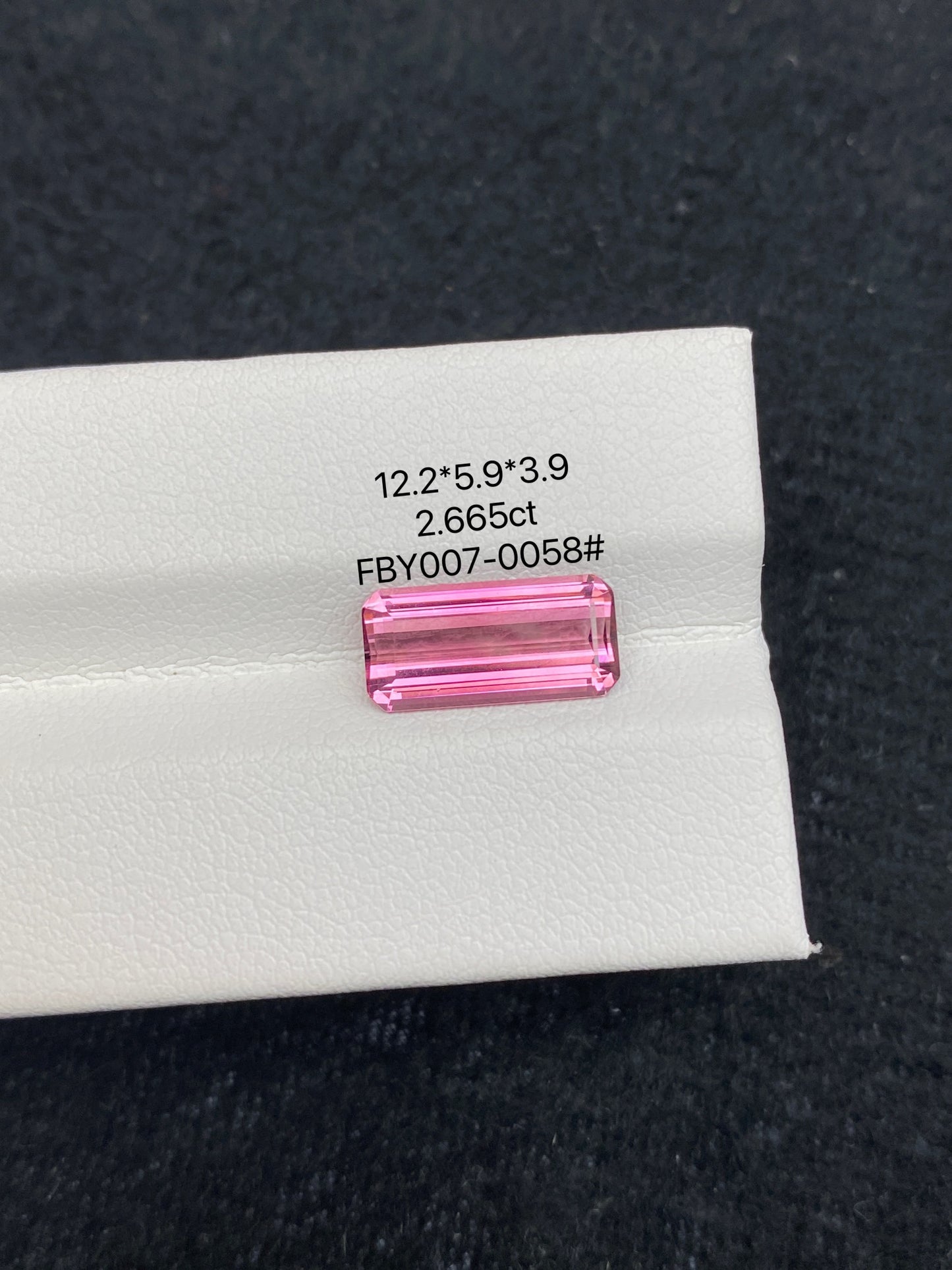 2.665CT NATURAL BRAZIL PINK COLOR TOURMALINE GEMSTONE STONE