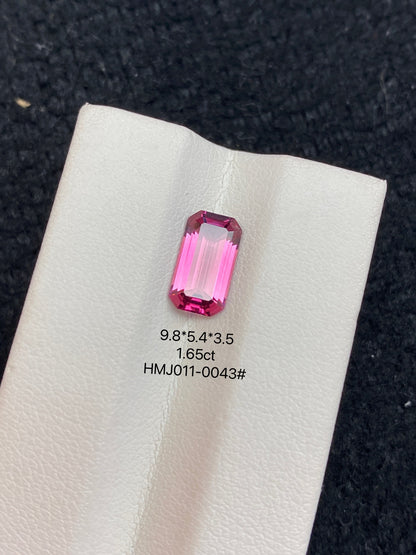 1.65CT NATURAL BRAZIL RED COLOR TOURMALINE GEMSTONE STONE