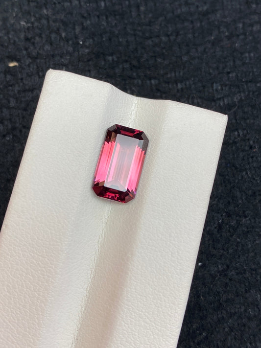 3.46CT NATURAL BRAZIL RED COLOR TOURMALINE GEMSTONE STONE