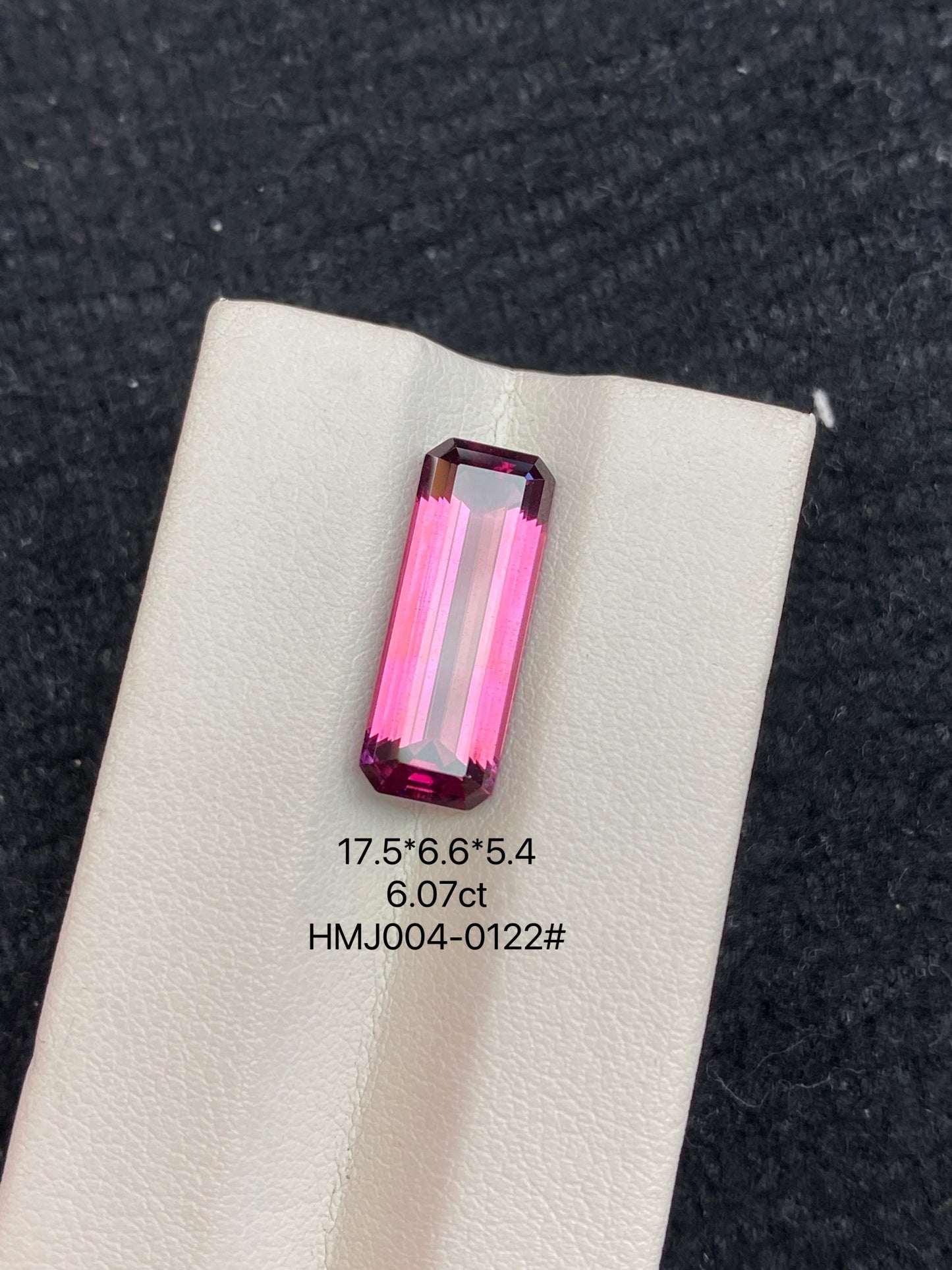 6.07CT NATURAL BRAZIL RED COLOR TOURMALINE GEMSTONE STONE