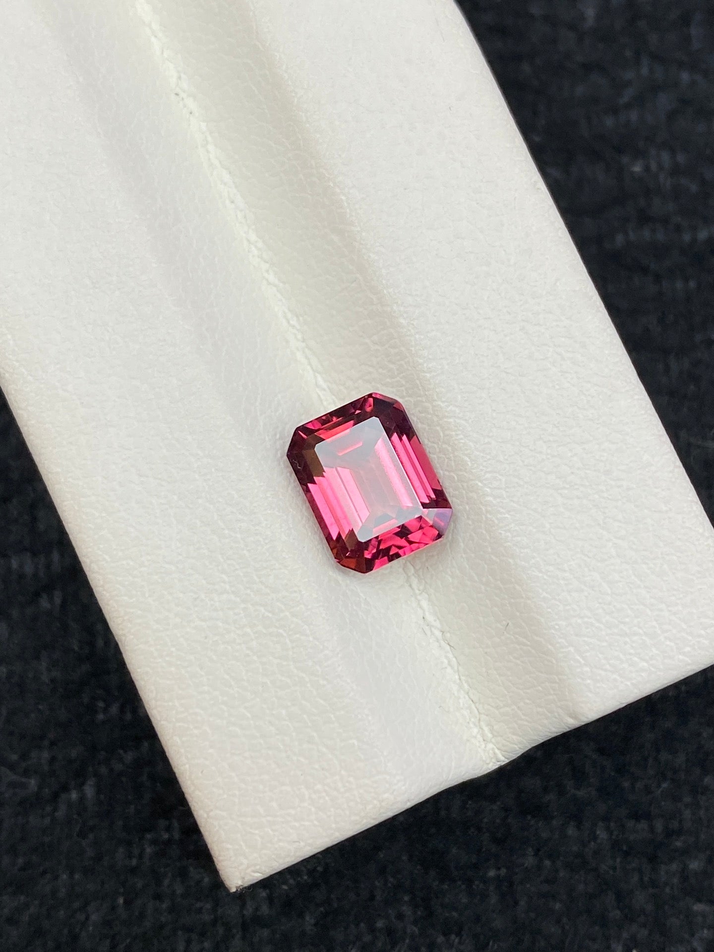 2.45CT NATURAL BRAZIL RED COLOR TOURMALINE GEMSTONE STONE