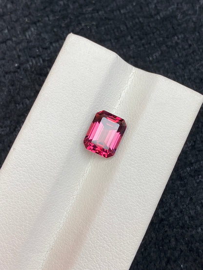 2.45CT NATURAL BRAZIL RED COLOR TOURMALINE GEMSTONE STONE