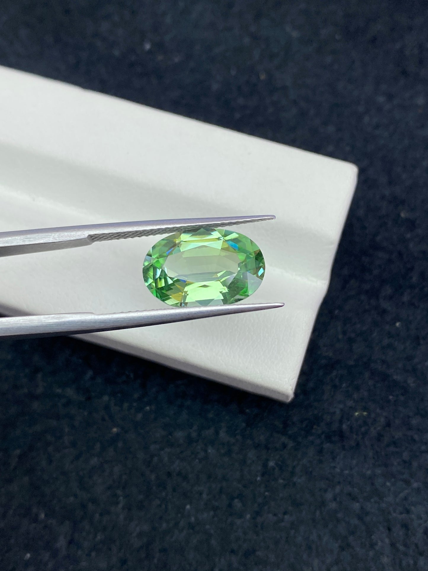 4.39CT NATURAL AFGHANISTAN MINT GREEN COLOR TOURMALINE GEMSTONE STONE