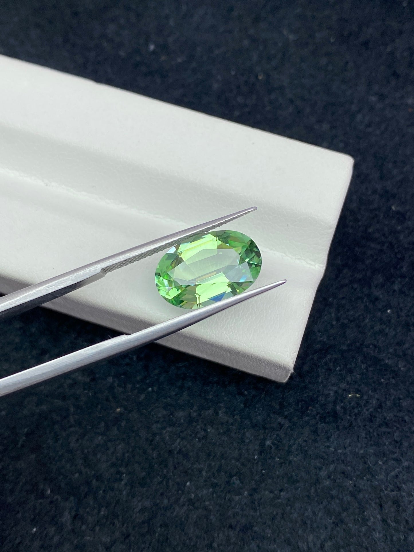 4.39CT NATURAL AFGHANISTAN MINT GREEN COLOR TOURMALINE GEMSTONE STONE