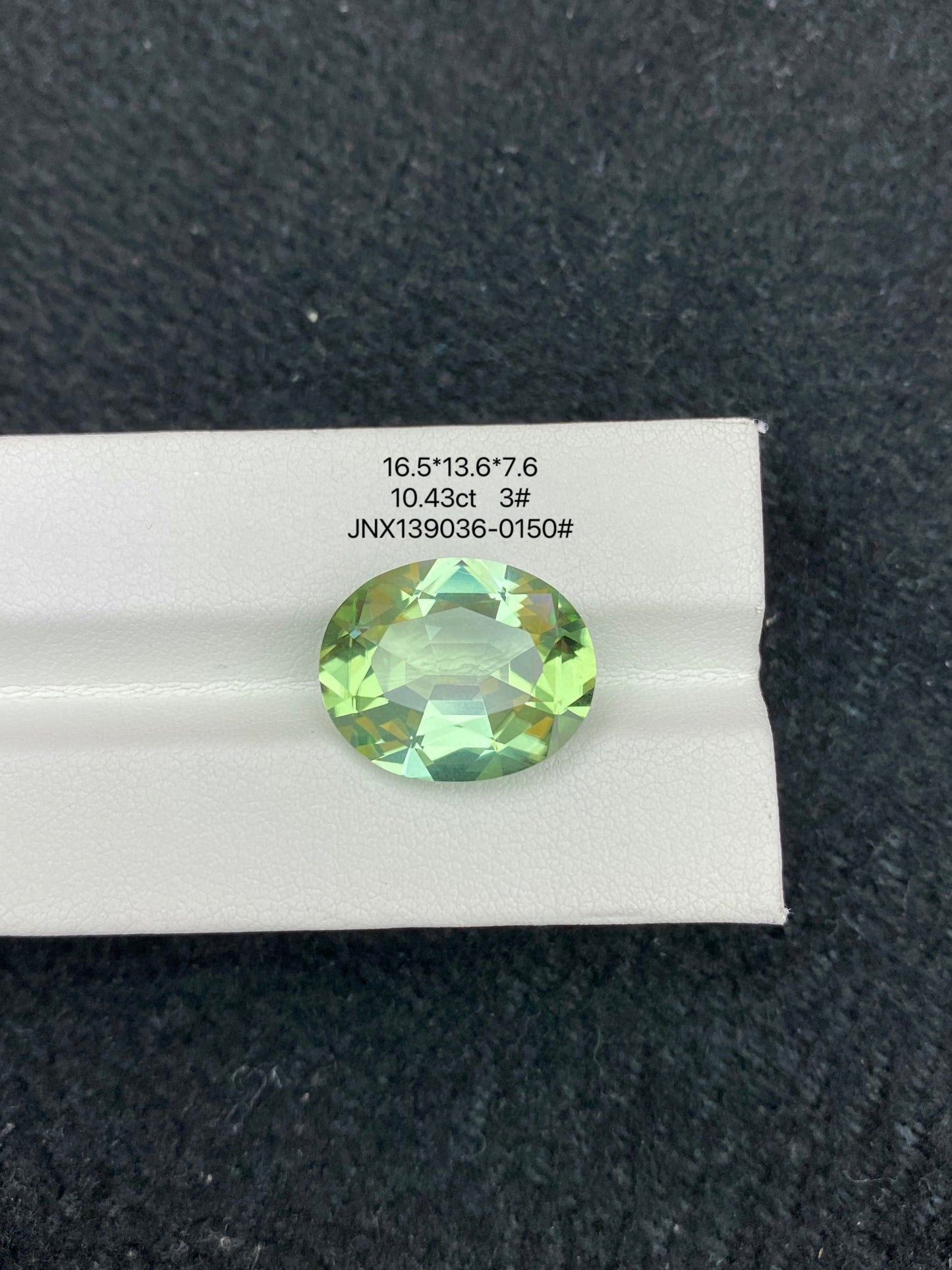 10.43CT NATURAL NIGERIA YELLOWISH GREEN COLOR TOURMALINE GEMSTONE STONE