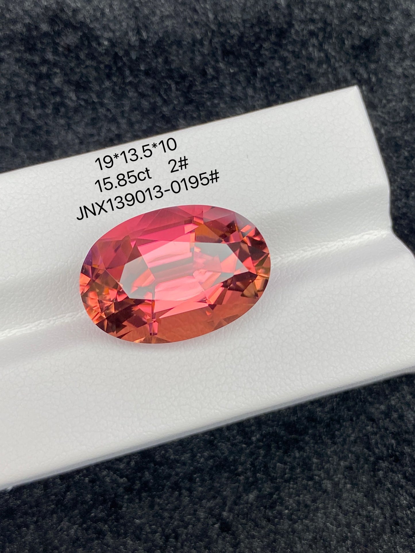 15.85CT NATURAL CONGO RED COLOR TOURMALINE GEMSTONE STONE