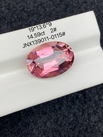 14.59CT NATURAL CONGO PINK RED COLOR TOURMALINE GEMSTONE STONE