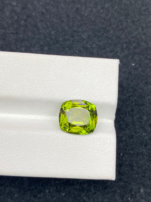 3.35CT NATURAL CONGO YELLOWISH GREEN COLOR TOURMALINE GEMSTONE STONE