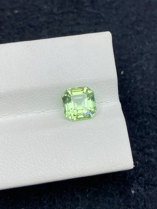 1.83CT NATURAL CONGO YELLOWISH GREEN COLOR TOURMALINE GEMSTONE STONE