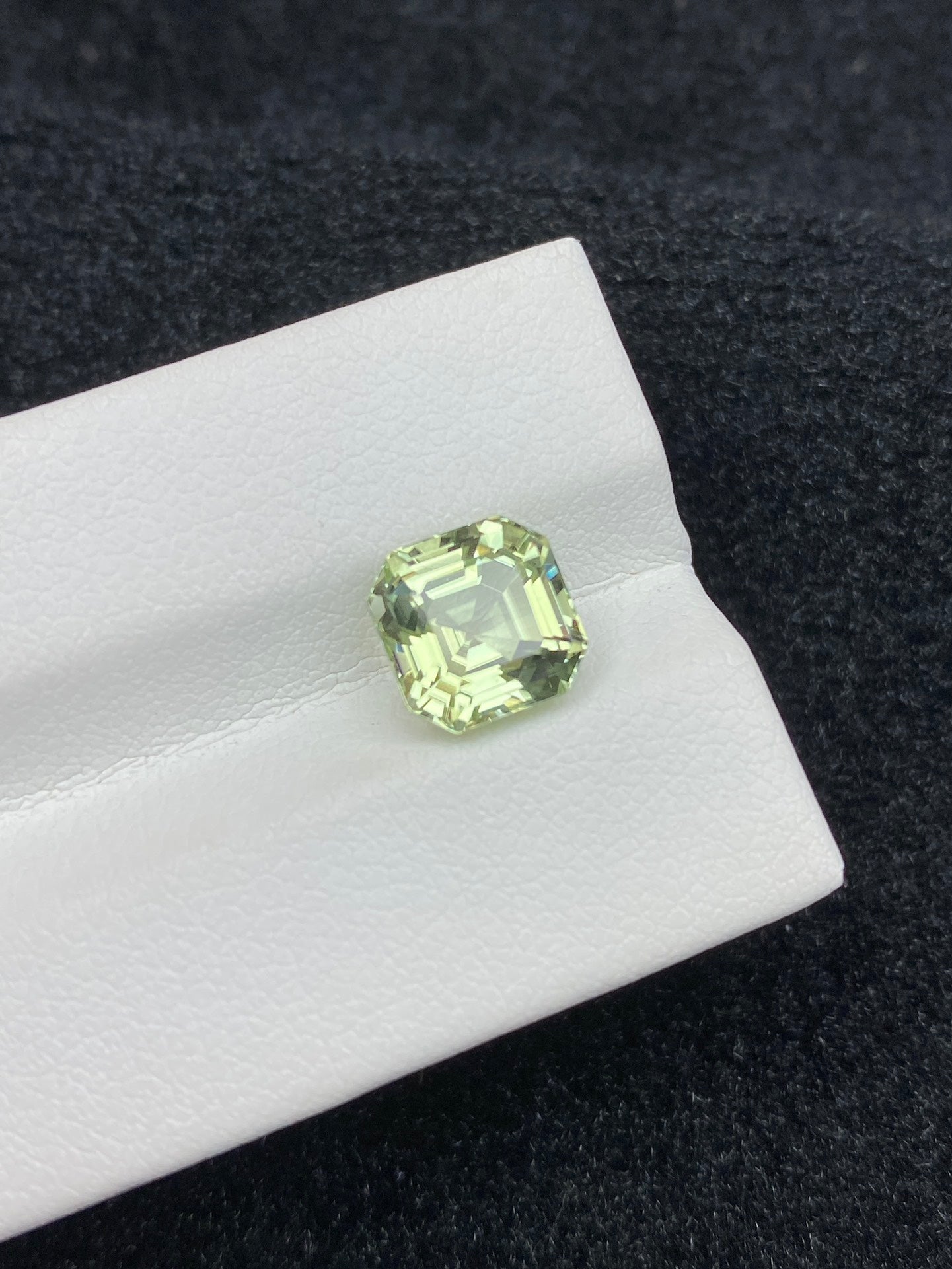 3.05CT NATURAL CONGO YELLOW GREEN COLOR TOURMALINE GEMSTONE STONE