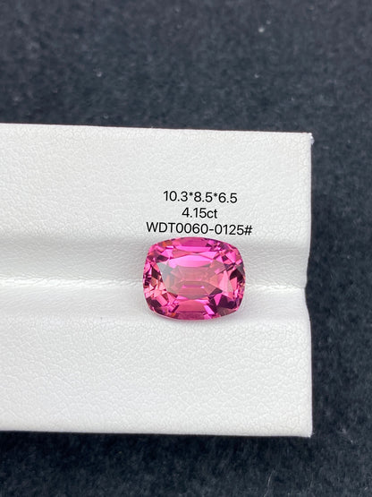 4.15CT NATURAL BRAZIL RED COLOR TOURMALINE GEMSTONE STONE