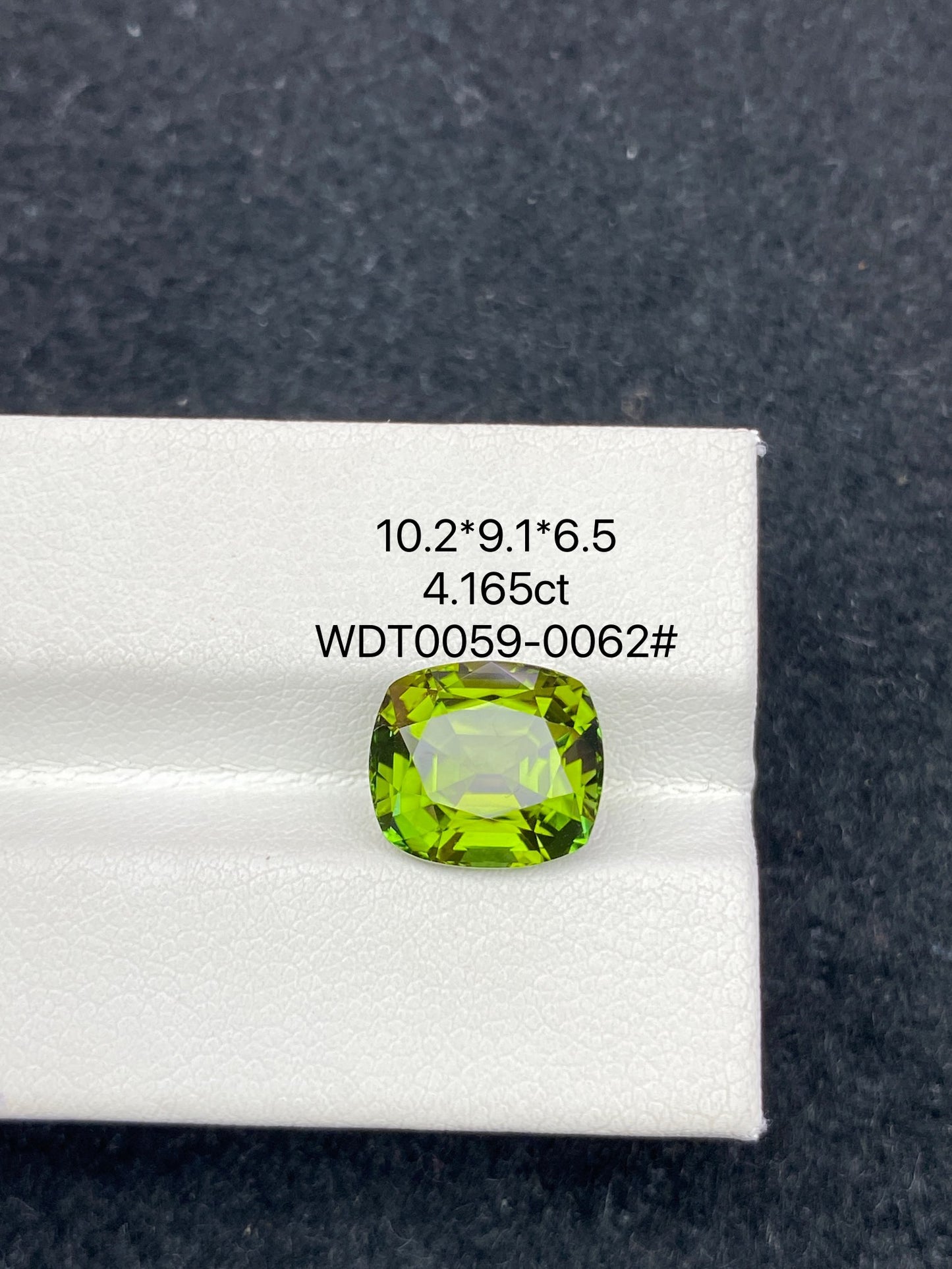 4.165CT NATURAL CONGO YELLOWISH GREEN COLOR TOURMALINE GEMSTONE STONE